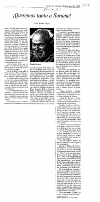 ¡Queremos tanto a Soriano