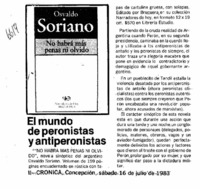 El mundo de peronistas y antiperonistas