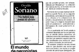 El mundo de peronistas y antiperonistas