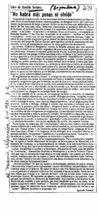 "No habrá más penas ni olvido"