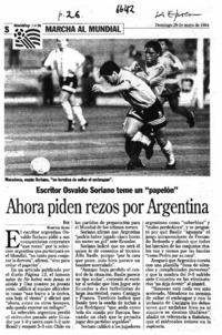Ahora piden rezos por Argentina