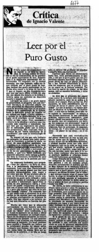 Leer por el puro gusto