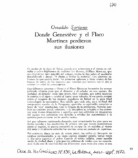 Donde Geneviève y el flaco Martínez perdieron sus ilusiones