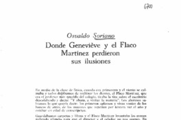 Donde Geneviève y el flaco Martínez perdieron sus ilusiones