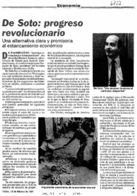 De Soto : progreso revolucionario