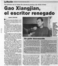Gao Xiangjian, el escritor renegado