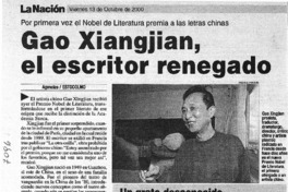 Gao Xiangjian, el escritor renegado