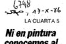 Ni en pintura conocemos al Premio Nobel de Literatura