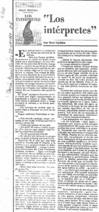 "Los intérpretes"
