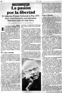 La pasión por la libertad