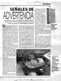 Señales de advertencia.