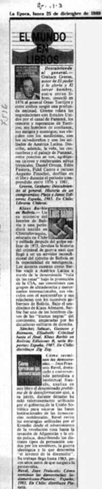 Descubriendo al general.