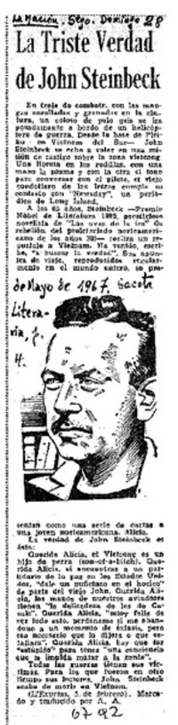La triste verdad de John Steinbeck
