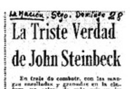 La triste verdad de John Steinbeck