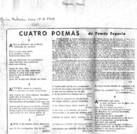 Cuatro poemas