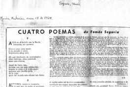Cuatro poemas