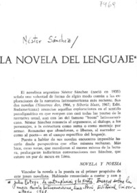 La Novela del lenguaje