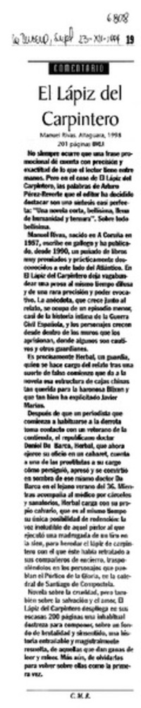 El lápiz del Carpintero