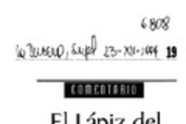 El lápiz del Carpintero