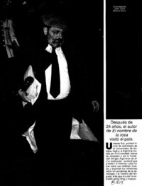 El Prestigioso semiólogo y escritor Umberto Eco en Buenos Aires.