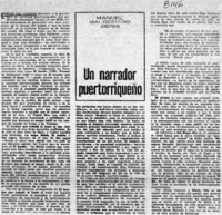 Un narrador puertorriqueño