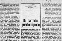 Un narrador puertorriqueño