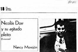 Nicolás Dorr y su agitado pleito