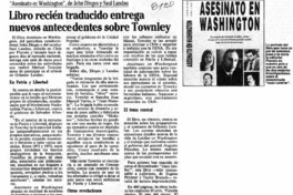 Libro recién traducido entrega nuevos antecedentes sobre Townley.