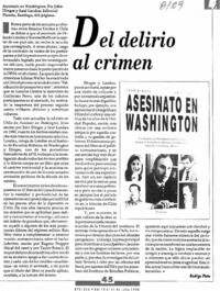 Del delirio del crimen