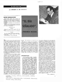"El Día señalado", Premio Nadal