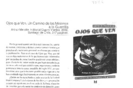 Ojos que ven. Un camino de las Misiones a la Guerrilla