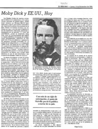 Moby Dick y EE.UU., hoy