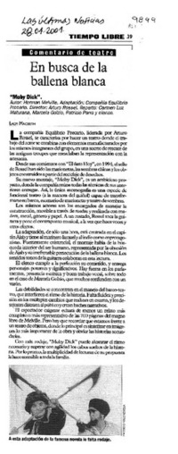 En busca de la ballena blanca