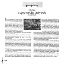 ¡Happy birthay, Moby Dick! 150 años