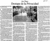 Destape de la privacidad