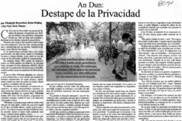 Destape de la privacidad