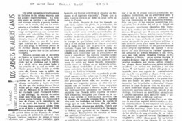 Los carnets de Albert Camus