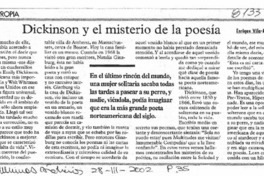 Dickinson y el misterio de la poesía