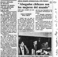 Abogados chilenos son los mejores del mundo.