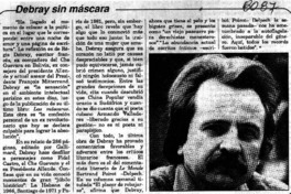 Debray sin máscara.