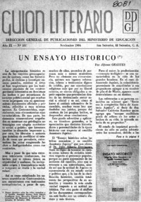 Un Ensayo histórico