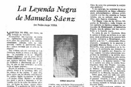 La Leyenda negra de Manuela Sáenz