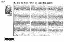 El hijo de Julio Verne, un impostor literario