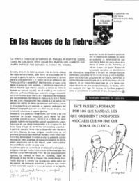 En las fauces de la fiebre