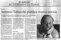 Antonio Tacucchi publica nueva novela.