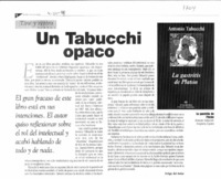 Un Tabucchi opaco