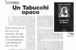 Un Tabucchi opaco