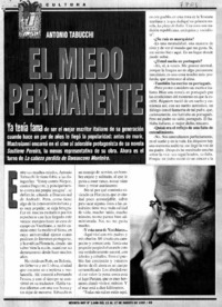 El miedo permanenete.