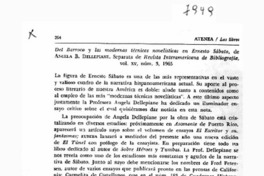 Del Barroco y las modernas técnicas novelísticas en Ernesto Sábato