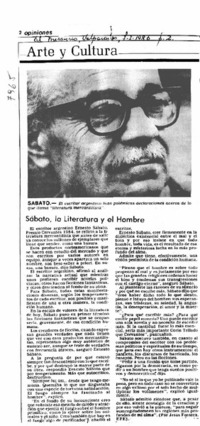 Sábato, la literatura y el hombre